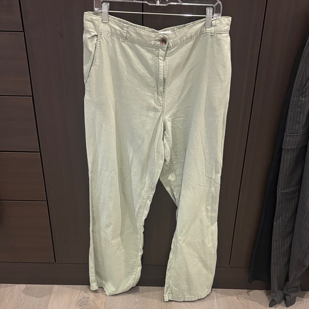 Light Green Linen Pants